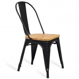 Průmyslová židle Bistro Wood Style