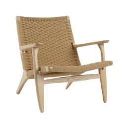 Catani Lounge CH25 Handgefertigter Sessel Replik aus Eschenholz