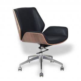 Kancelářská židle Nordic Lowback z italské kůže