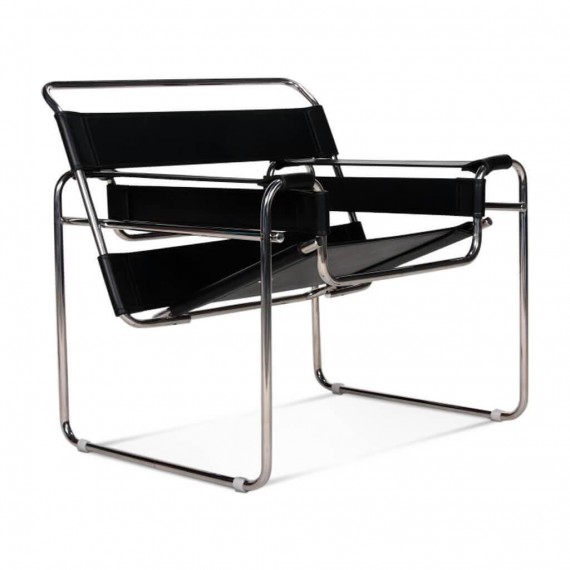 Replika designerskiego krzesła Wassilly Chair ze skóry