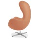 Replica lederen Egg Chair van ontwerper Arne Jacobsen