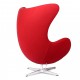 Replika äggstol i kashmir av designern Arne Jacobsen