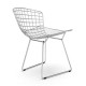 Replica Bertoia stoel "Hoge kwaliteit" in chroomstaal van de beroemde ontwerper Hans J. Wegner