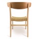 Replika severské židle CH23 ručně vyrobená z jasanového dřeva