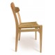 Replika severské židle CH23 ručně vyrobená z jasanového dřeva
