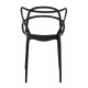 Židle Moises Special Edition ze saténového plastu vhodná pro venkovní použití