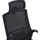 Krzesło biurowe Mesh Highback Black Edition z siatki z włókna