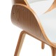 Krzesło Nordic Burrow S z poduszką z imitacji skóry z drewna klonowego