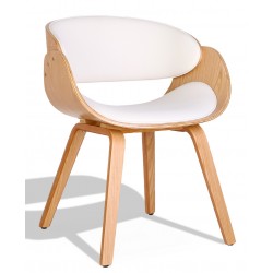 Židle Nordic Burrow S s polštářem z imitace javorového dřeva