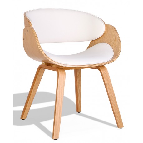 Nordic Burrow S -tuoli vaahterapuun keinonahkatyynyllä