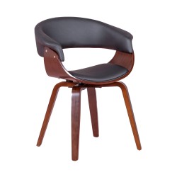 Dřevěná židle z černého ořechu 