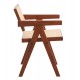 Replica Chandigarh Stuhl mit Armlehnen von Designer Pierre Jeanneret 